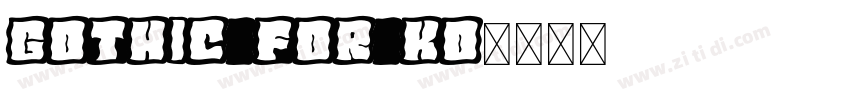 Gothic for KO字体转换